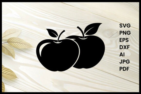 Apples Illustration Silhouette