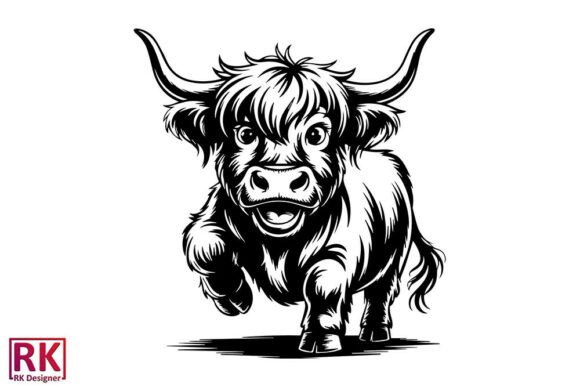 Cute Highland Cow Svg