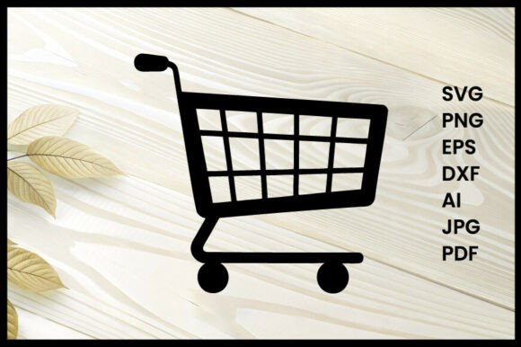 Empty Shopping Cart Silhouette