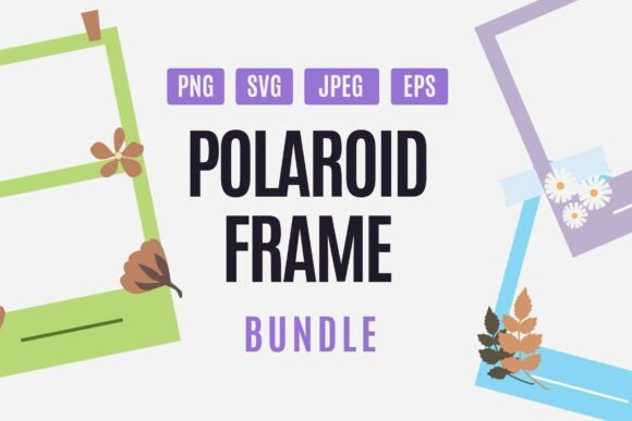 Pastel Polaroid Photo Template Set