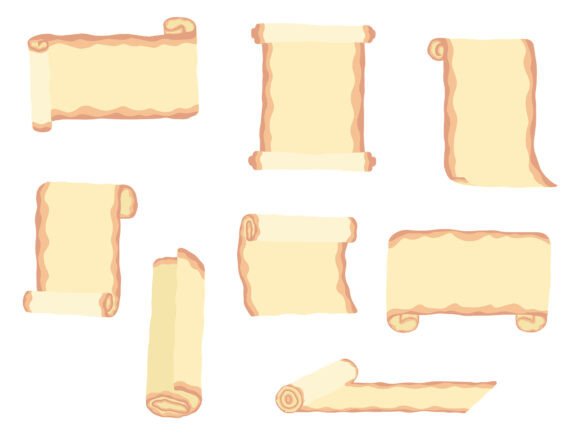 Rolling Up Paper Illustration